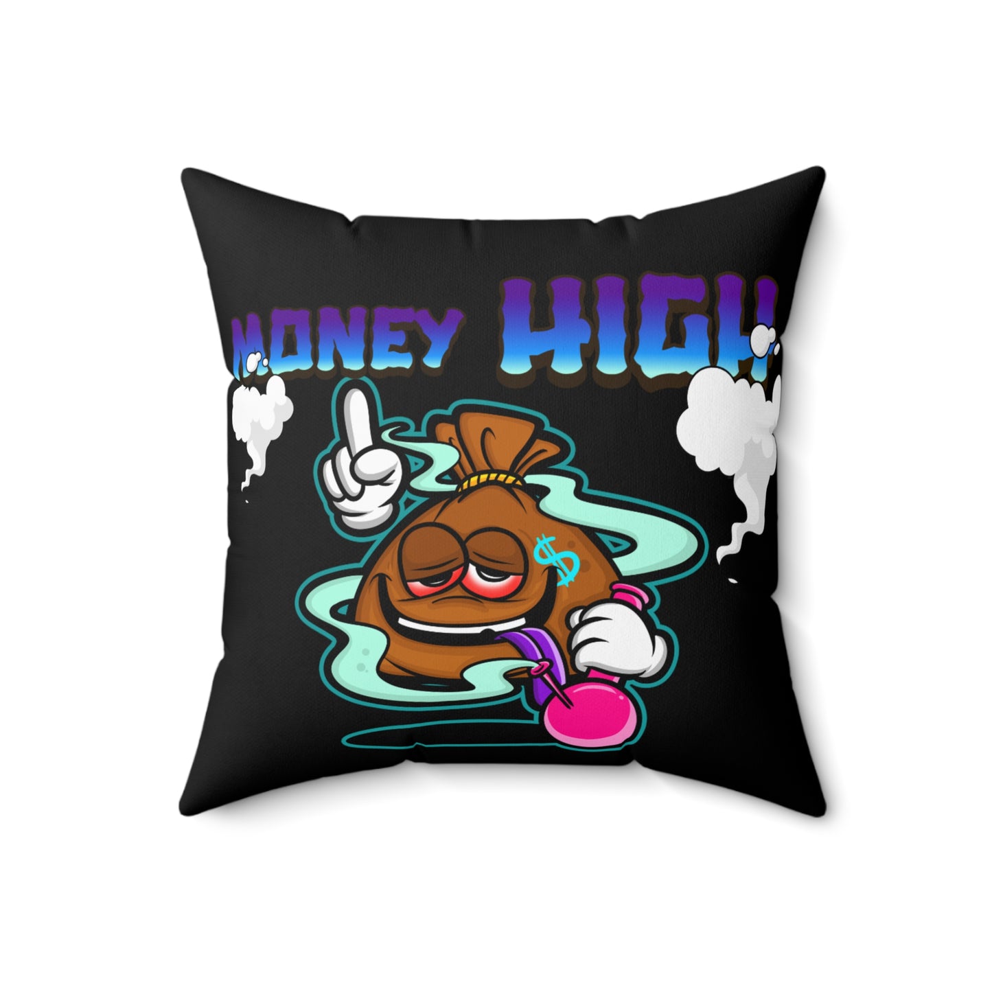 "Moneyhgh" Polyester Square Pillow