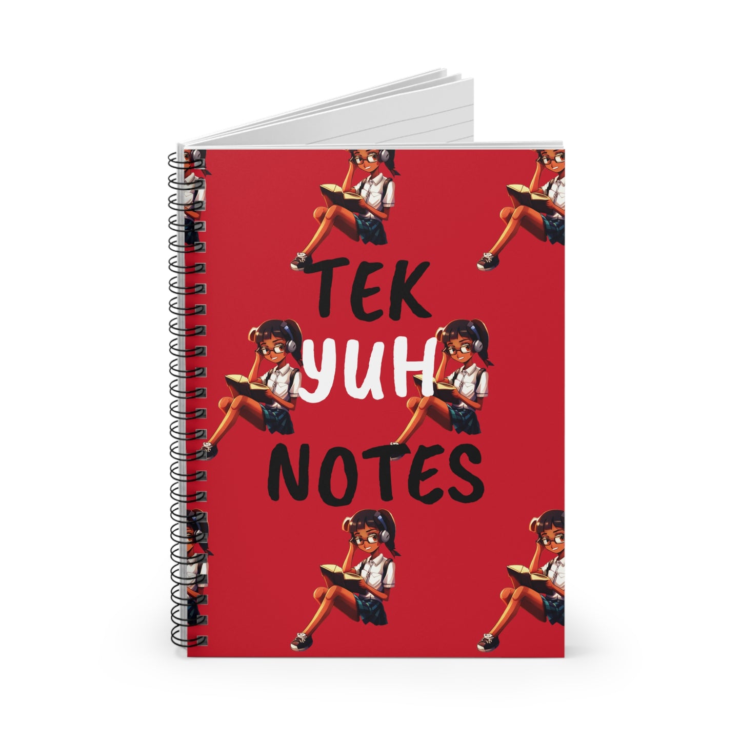 Red Spiral Notebook - Ruled Line