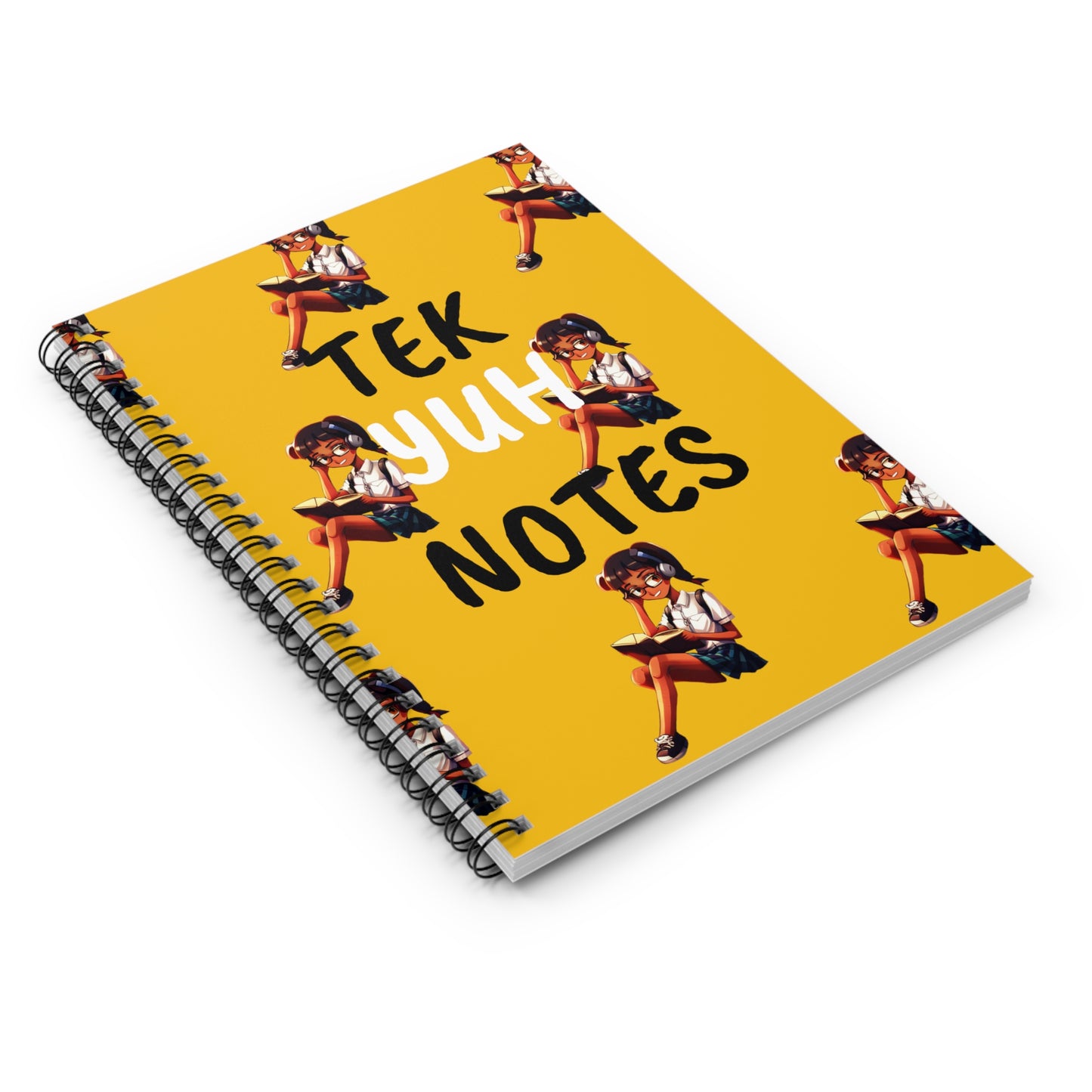 Yellow Spiral Notebook - Ruled Line