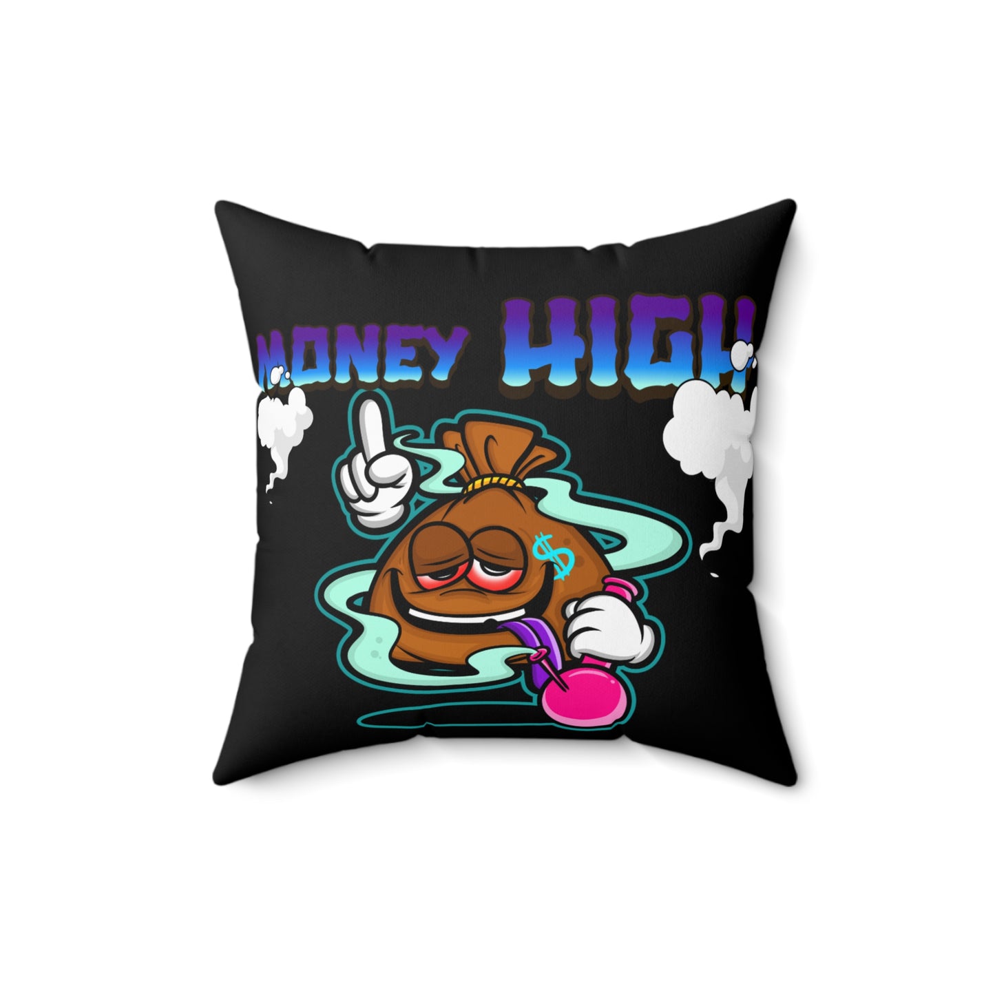 "Moneyhgh" Polyester Square Pillow