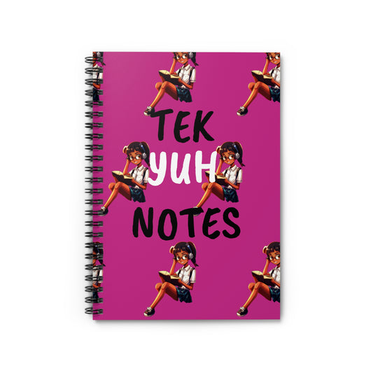 Pink Spiral Notebook - Ruled Line