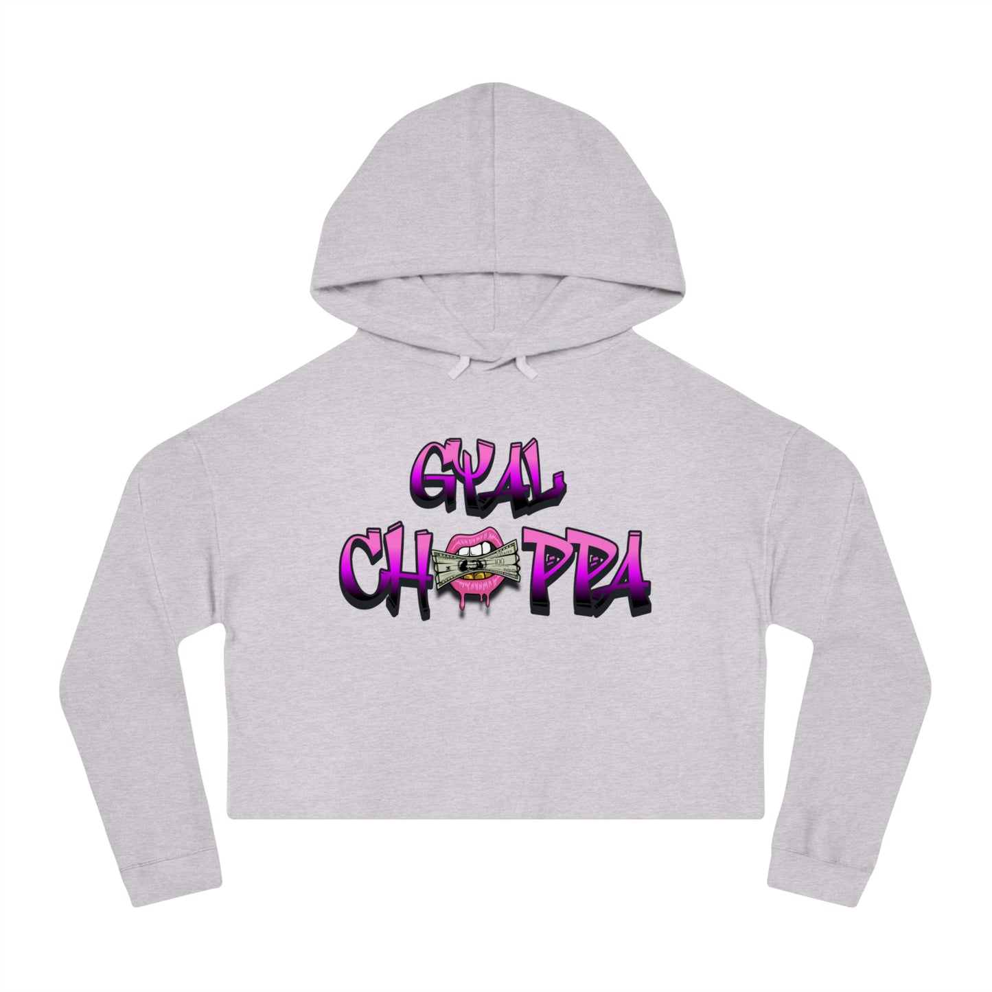 Women’s Cropped "GYLCHPPA"Hooded Sweatshirt