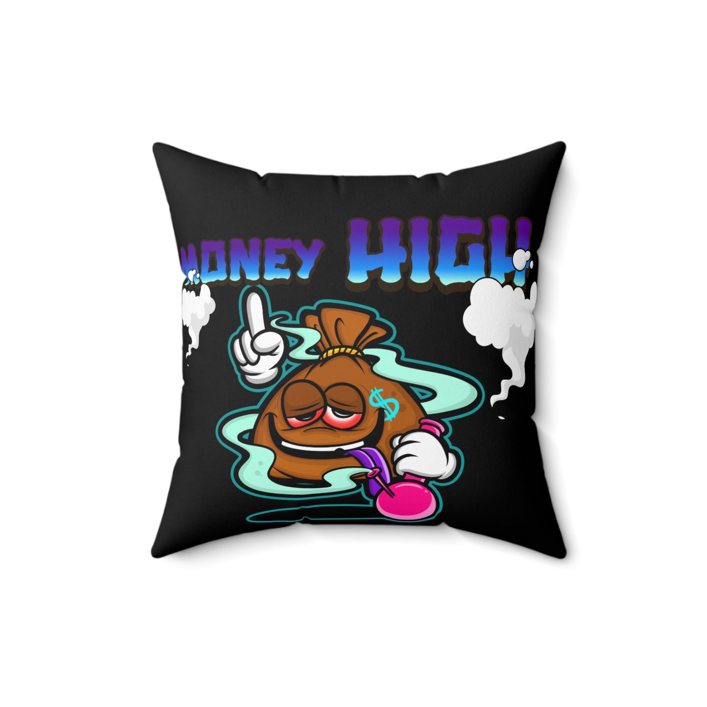 "Moneyhgh" Polyester Square Pillow