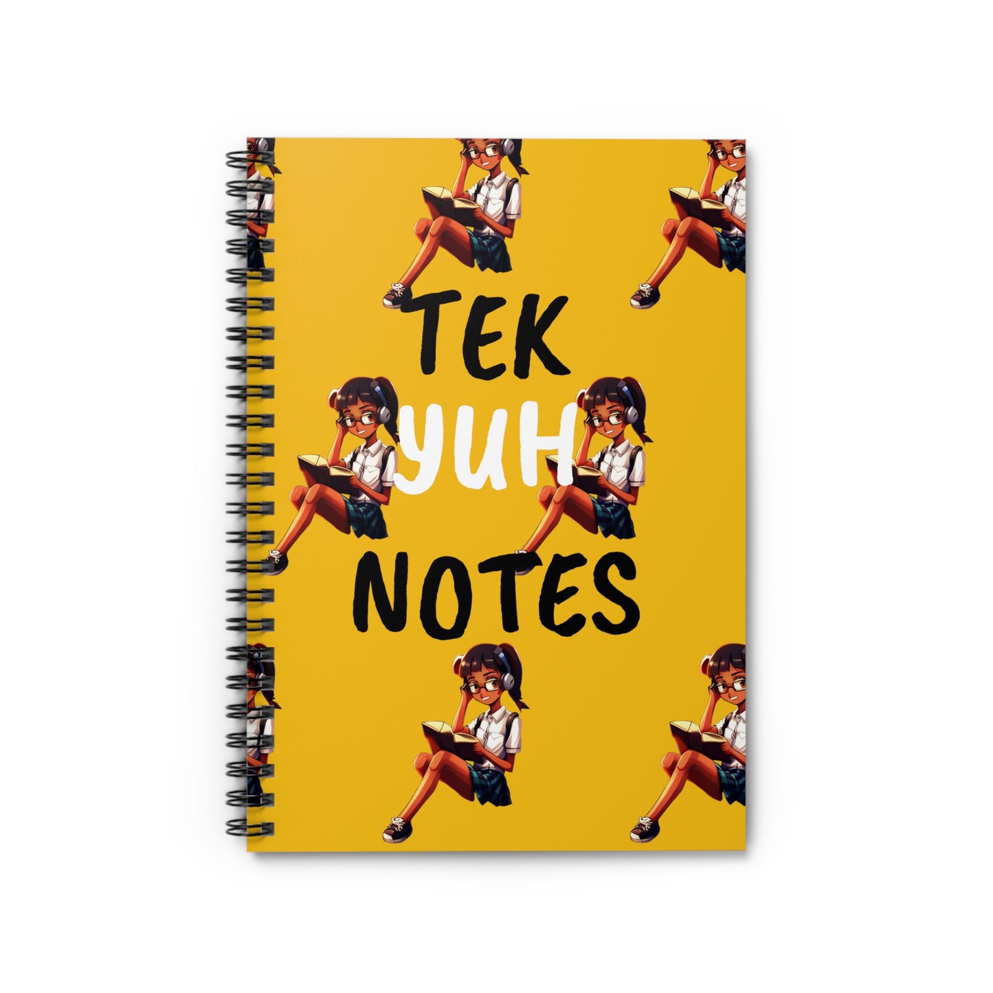 Yellow Spiral Notebook - Ruled Line